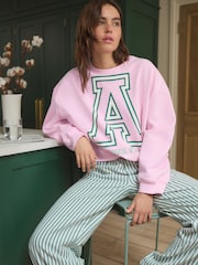 Green/Pink Arizona Sweat and Flannel Pyjamas - Image 1 of 6