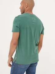 FatFace Dark Green All Good In The Pud 100% Cotton T-Shirt - Image 3 of 5