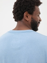 FatFace Light Blue Bull Dozing T-Shirt - Image 5 of 7