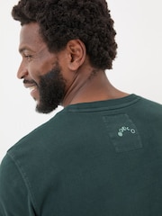 FatFace Dark Teal Dark Skies Out Of Office T-Shirt - Image 6 of 7