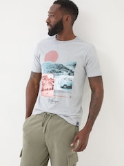 VW Grey Photographic T-Shirt - Image 1 of 5
