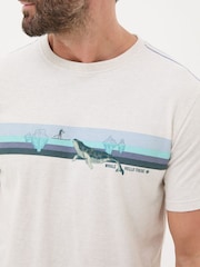FatFace Natural Shelter Whale Hello There! T-shirt - Image 4 of 6