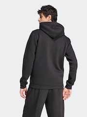 adidas Originals Black Essentials Full Zip Hoodie - Image 3 of 7