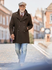 Joe Browns Brown Delightful Double Breasted Coat - Image 1 of 8