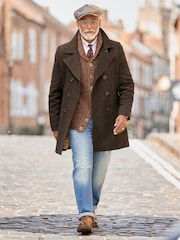 Joe Browns Brown Delightful Double Breasted Coat - Image 2 of 8