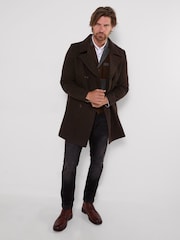 Joe Browns Brown Delightful Double Breasted Coat - Image 6 of 8