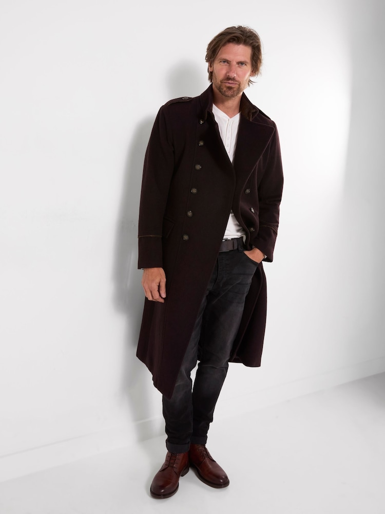 Joe Browns Brown Battalion Long Military Coat - Image 1 of 8 Joe Browns Brown Battalion Long Military Coat - Image 1 of 8