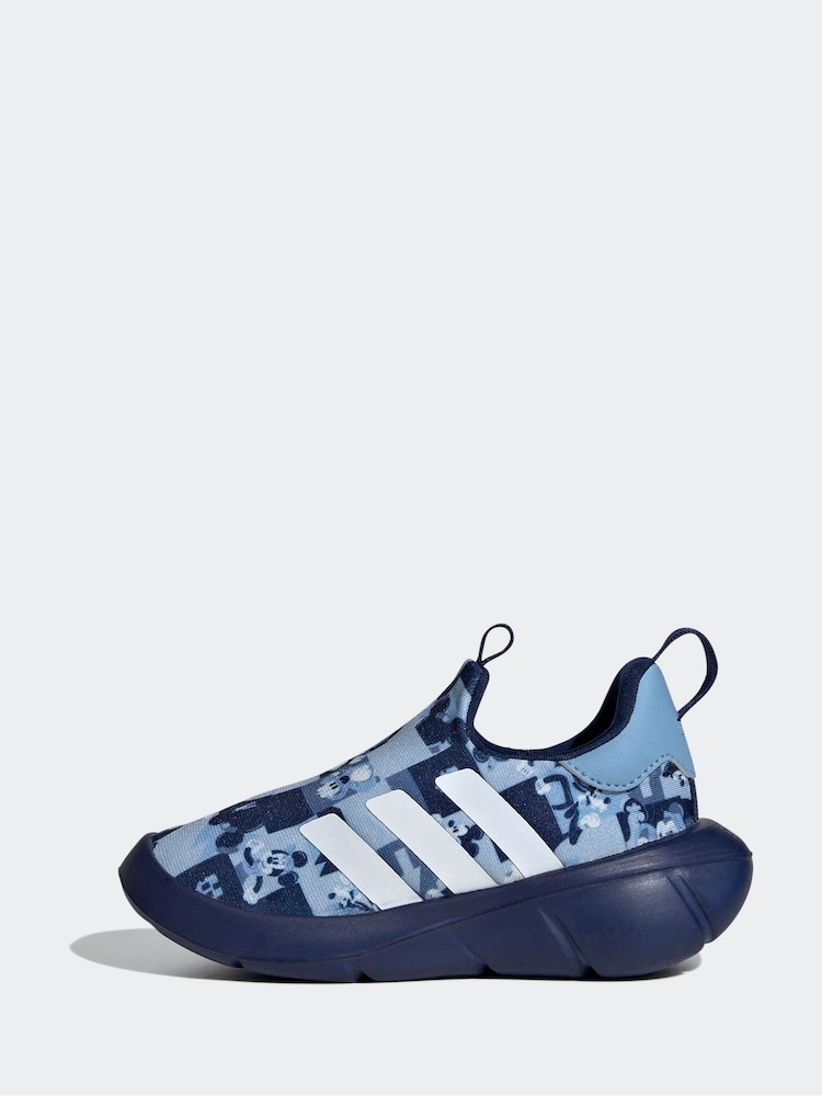 adidas Blue Disney Mono Fit Mickey Mouse Trainers - Image 2 of 10 adidas Blue Disney Mono Fit Mickey Mouse Trainers - Image 2 of 10