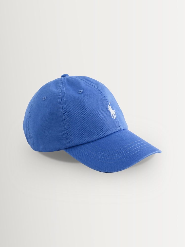 Polo Ralph Lauren Blue Cotton Chino Ball Cap - Image 1 of 1 Polo Ralph Lauren Blue Cotton Chino Ball Cap - Image 1 of 1