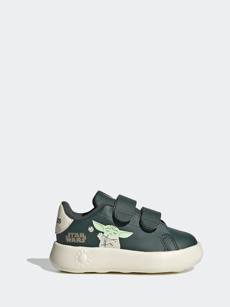 adidas Green Infant Advantage Mandalorian Trainers - Image 1 of 10