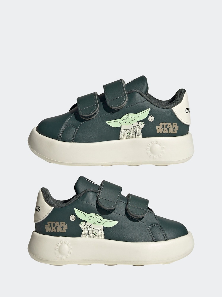 adidas Green Infant Advantage Mandalorian Trainers - Image 4 of 10