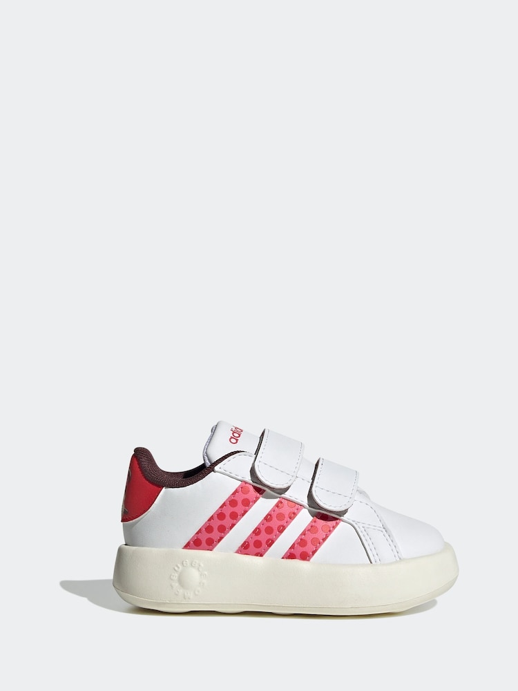 adidas White Disney Minnie Mouse Grand Court Trainers - Image 1 of 9