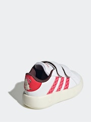 adidas White Disney Minnie Mouse Grand Court Trainers - Image 4 of 9