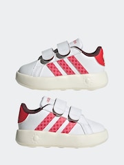 adidas White Disney Minnie Mouse Grand Court Trainers - Image 5 of 9