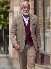Joe Browns Brown Heritage Houndstooth Blazer - Image 1 of 8