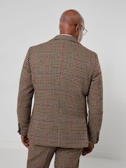 Joe Browns Brown Heritage Houndstooth Blazer - Image 4 of 8