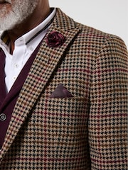 Joe Browns Brown Heritage Houndstooth Blazer - Image 6 of 8