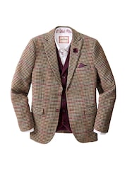 Joe Browns Brown Heritage Houndstooth Blazer - Image 7 of 8