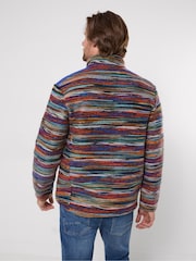 Joe Browns Blue Fabulous Flash Stripe Funnel Fleece - Image 4 of 7