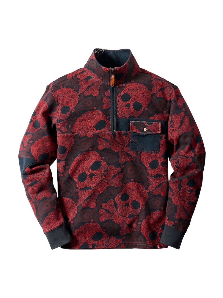 Joe Browns Sensational Skull Print Funnel Sweat Top - Εικόνα 6 από 6