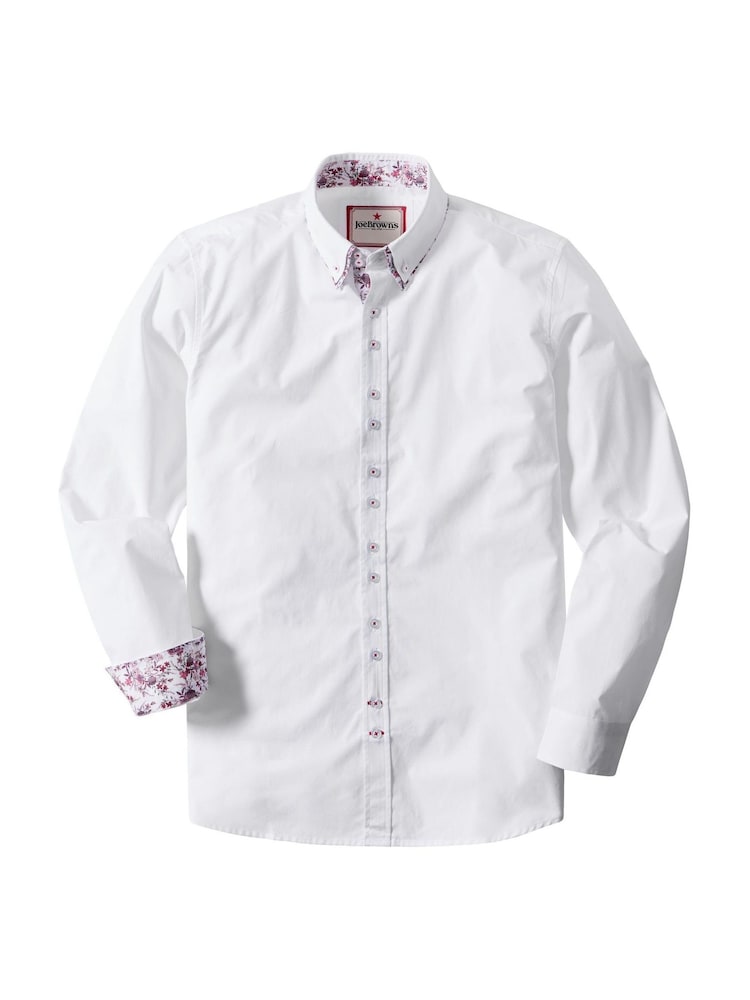 Joe Browns White Delightful Double Collar Smart Shirt - Image 5 of 5 Joe Browns White Delightful Double Collar Smart Shirt - Image 5 of 5