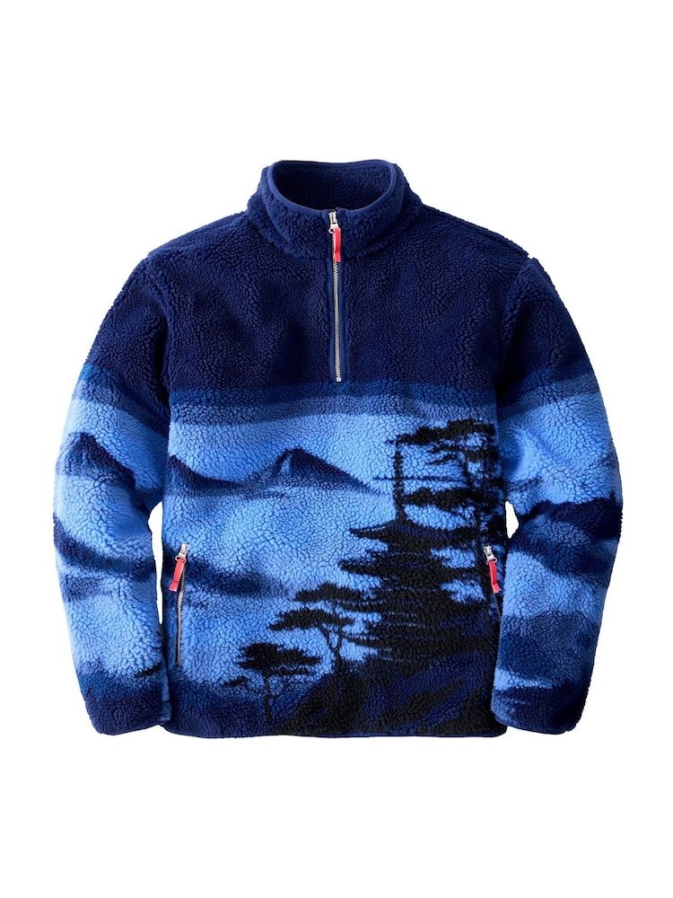 Joe Browns Blue Landscape Borg Funnel Fleeces - Image 7 of 7
