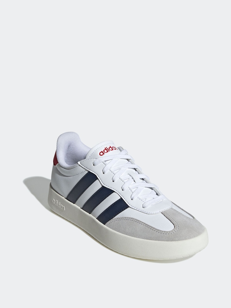 adidas White Barreda Trainers - Image 3 of 9