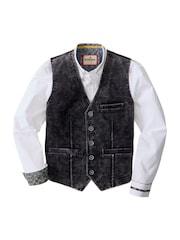 Joe Browns Black Fabulous Washed Cord Waistcoat - Image 3 of 3