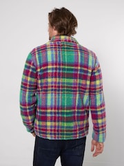 Joe Browns Purple Expedition Check Borg Funnel Fleeces - Image 3 of 8