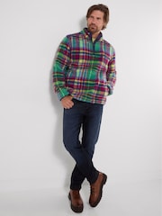 Joe Browns Purple Expedition Check Borg Funnel Fleeces - Image 5 of 8