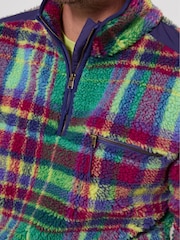 Joe Browns Purple Expedition Check Borg Funnel Fleeces - Image 6 of 8