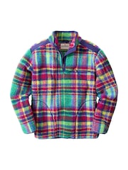 Joe Browns Purple Expedition Check Borg Funnel Fleeces - Image 7 of 8