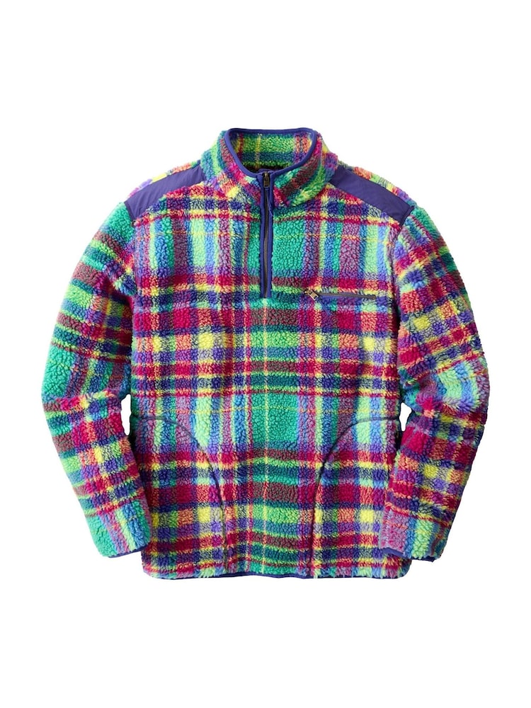 Joe Browns Purple Expedition Check Borg Funnel Fleeces - Image 8 of 8
