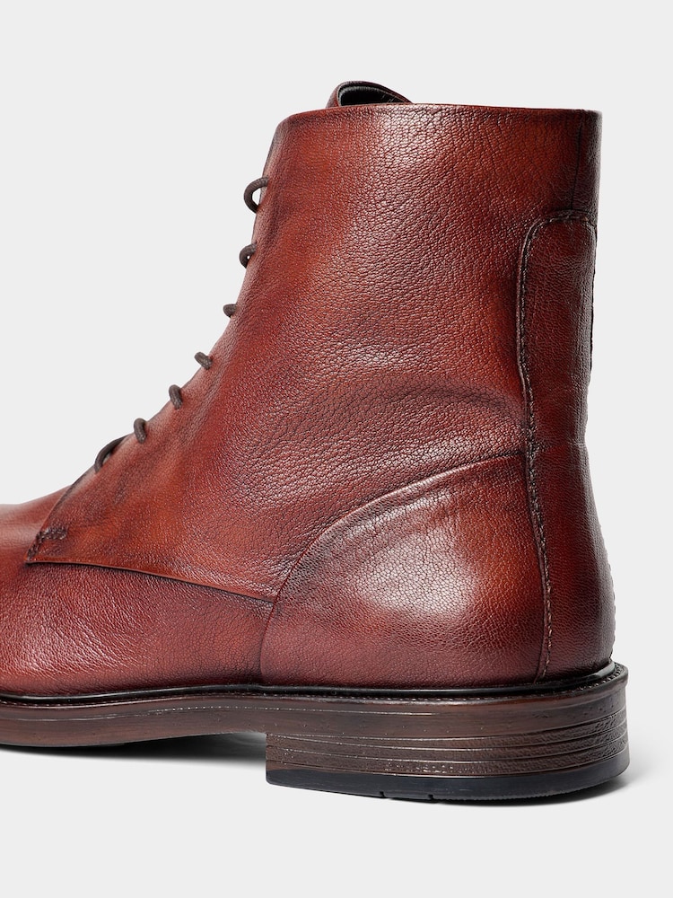 Joe Browns Red Blinding Leather Lace Up Boots - Image 6 of 6 Joe Browns Red Blinding Leather Lace Up Boots - Image 6 of 6