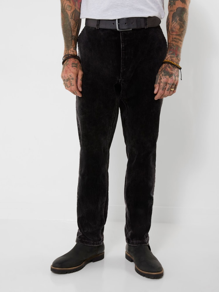 Joe Browns Black Fabulous Washed Cord Trousers - Image 1 of 8 Joe Browns Black Fabulous Washed Cord Trousers - Image 1 of 8