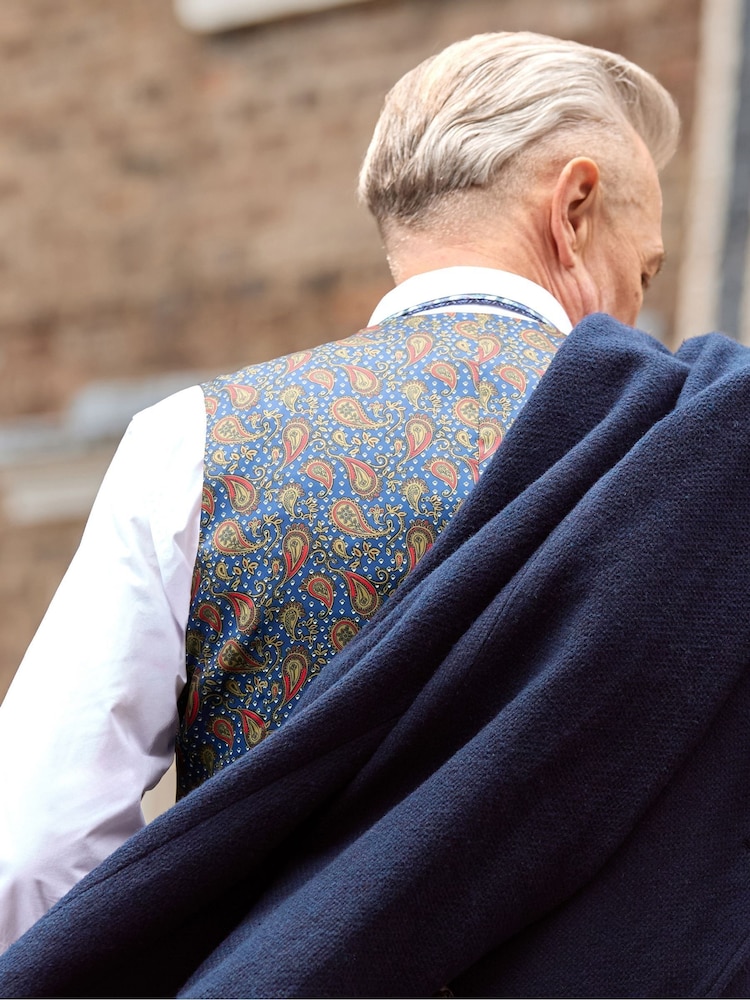 Joe Browns Blue Charming Herringbone Waistcoat - Image 2 of 8 Joe Browns Blue Charming Herringbone Waistcoat - Image 2 of 8