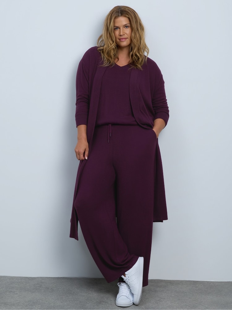 Live Unlimited Plum Supersoft Trousers - 3суретінің 2 суреті Live Unlimited Plum Supersoft Trousers - 3суретінің 2 суреті