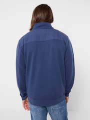 Joe Browns Blue Casual Customised Funnel Sweat Top - Image 4 of 8