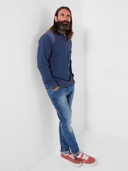 Joe Browns Blue Casual Customised Funnel Sweat Top - Image 5 of 8