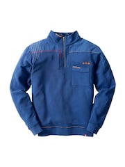 Joe Browns Blue Casual Customised Funnel Sweat Top - Image 7 of 8