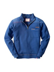 Joe Browns Blue Casual Customised Funnel Sweat Top - Image 8 of 8