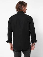 Joe Browns Black Distinctive Double Collar Smart Shirt - Image 2 of 5