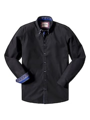 Joe Browns Black Distinctive Double Collar Smart Shirt - Image 5 of 5
