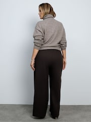 Live Unlimited Grey Oatmeal Wool Blend  Turtle Neck Knitted Jumper - Image 2 of 5