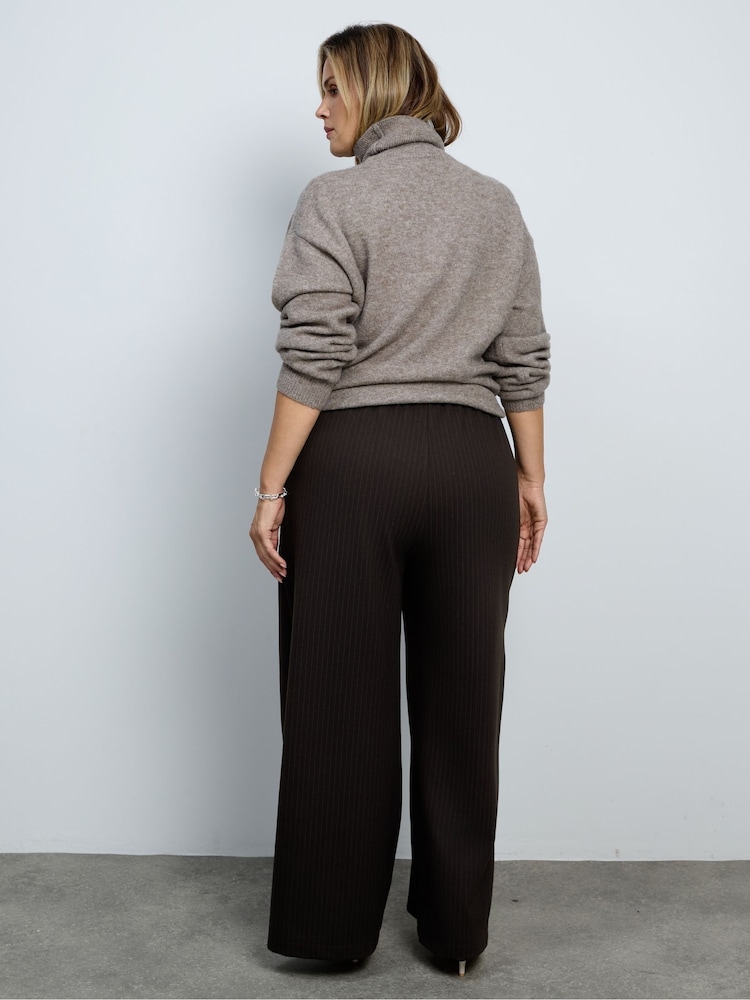 Live Unlimited Grey Oatmeal Wool Blend Turtle Neck Knitted Jumper - Image 2 of 5 Live Unlimited Grey Oatmeal Wool Blend Turtle Neck Knitted Jumper - Image 2 of 5