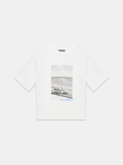 Off-White - Mint Velvet Printed Cotton T-Shirt - Obraz 6 z 7