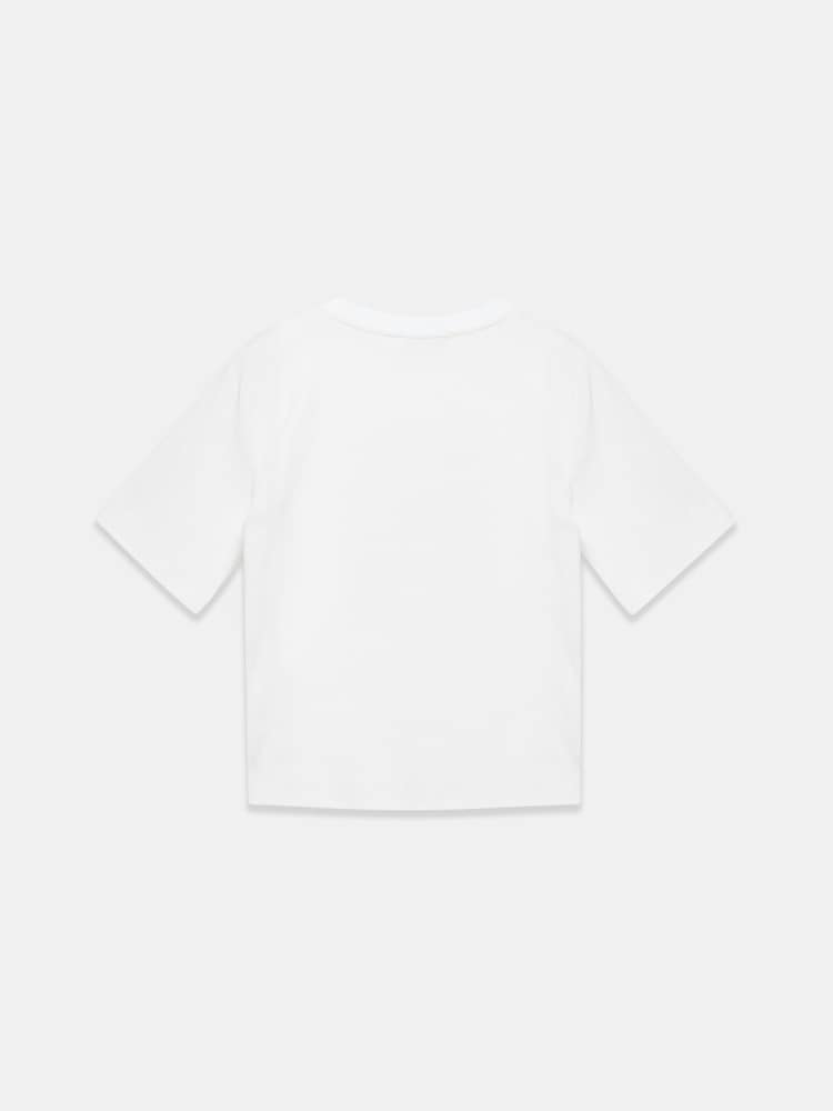 Off-White - Mint Velvet Printed Cotton T-Shirt - Obraz 7 z 7