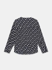 Mint Velvet Blue Abstract Print Shirt - Image 7 of 7