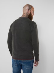 Joe Browns Tiger Embroidered Henley T-Shirt - תמונה 4 מתוך 8