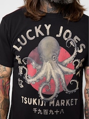 Joe Browns Black Lucky Joes Octopus T-Shirt - Image 4 of 5